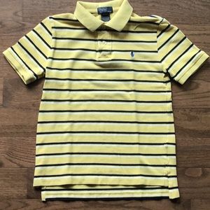 Ralph Lauren Boys Short Sleeve Striped Polo Sz M